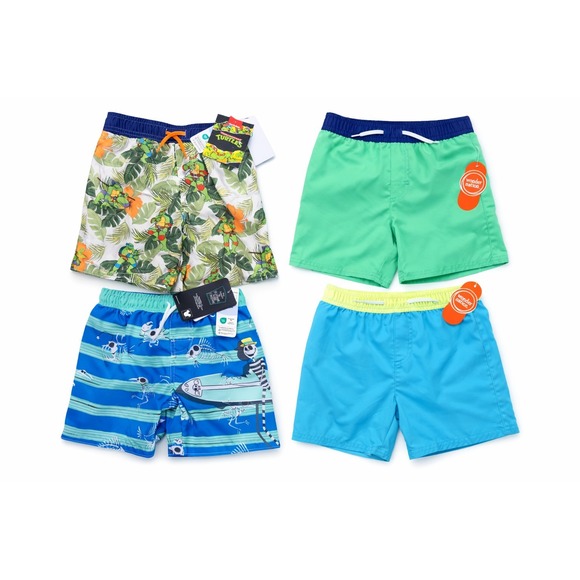 Mixed Brands Other - Lot of 4 Boys Swim Trunks Size 4T UPF 50+ New With Tags Beach Shorts‎